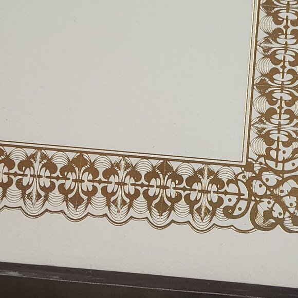 Gartner Studio Gold Foil Double Motif Printable Most Printers 15ct Certificates - Picture 14 of 16